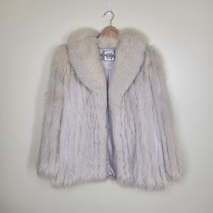 Saga Furs Cream Fur Jacket